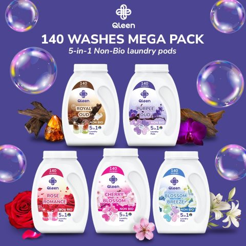 Qleen Non-Bio 5-in1 laundry Pods
