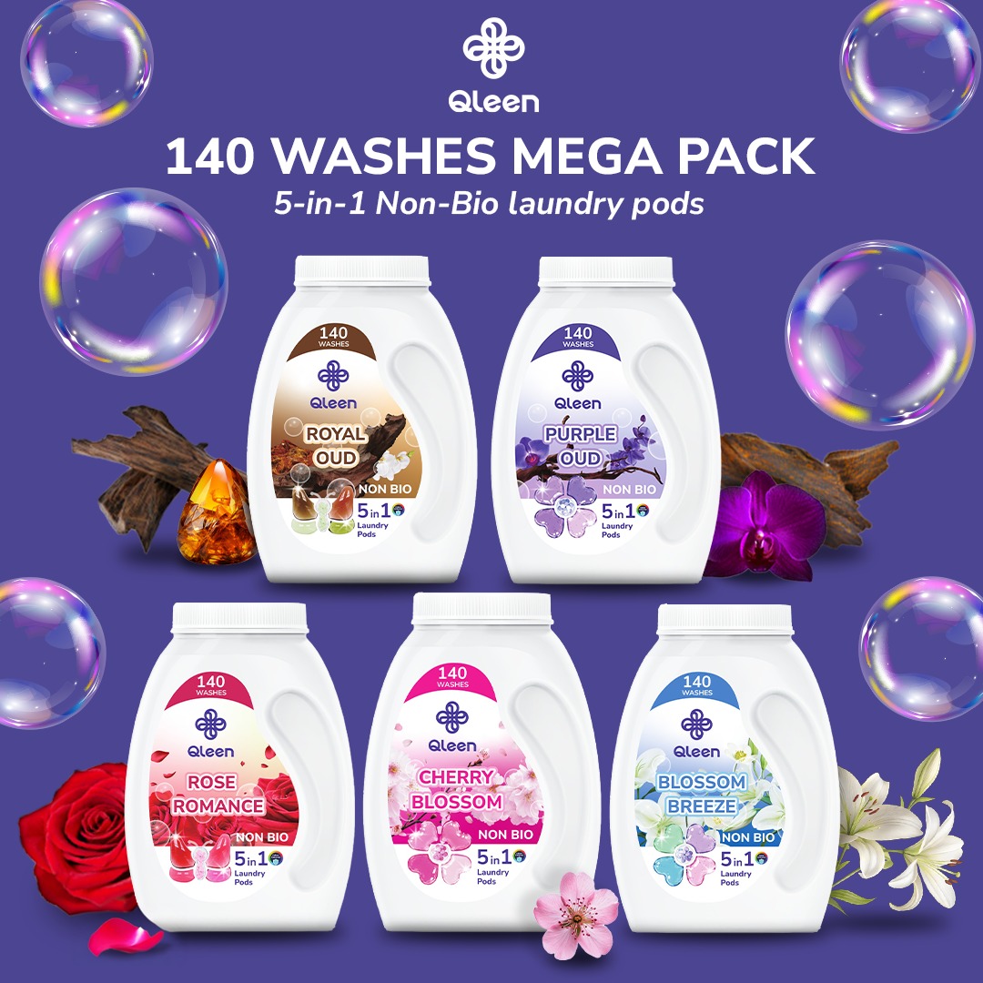 Qleen Non-Bio 5-in1 laundry Pods