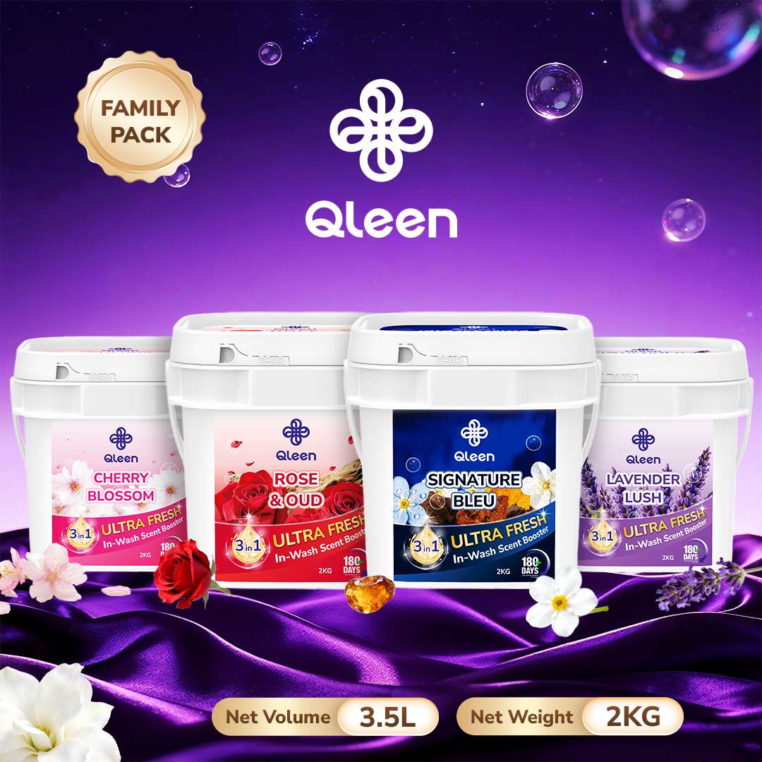 Qleen In-Wash Scent Booster Family Pack